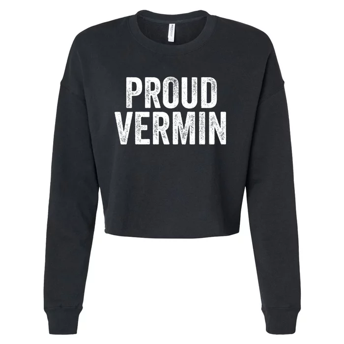 Proud Vermin Blue 2024 Cropped Pullover Crew