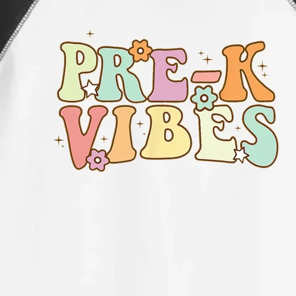 Prek Vibes Back To School Retro Teacher Student Toddler Fine Jersey T-Shirt