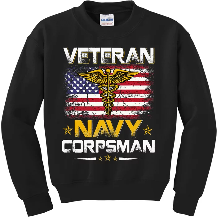 Proud Veteran Corpsman Kids Sweatshirt