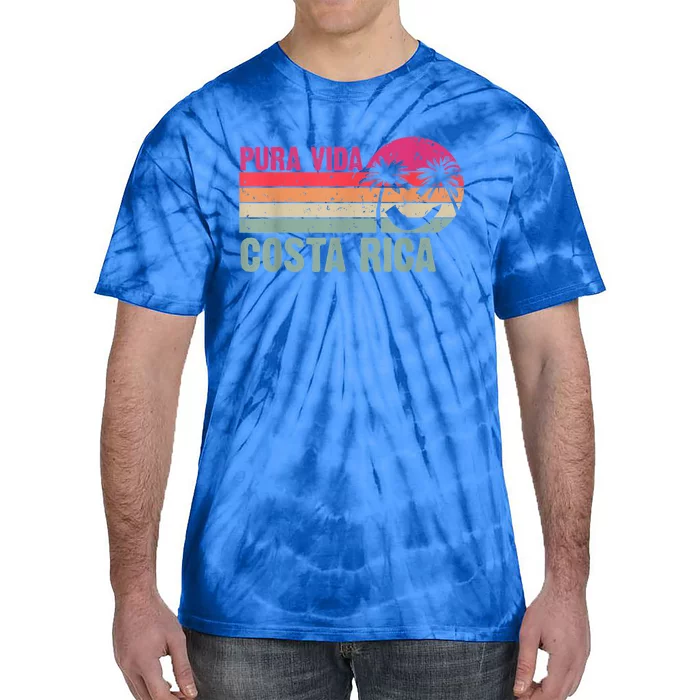 Pura Vida Costa Rica Funny Summer Family Vacation Vintage Tie-Dye T-Shirt