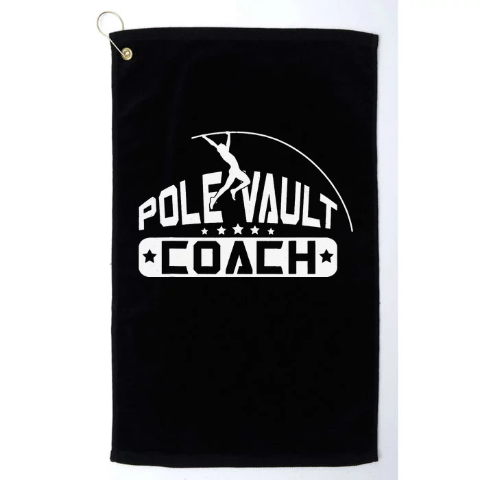 Pole Vault Coach Vintage Pole Vault Platinum Collection Golf Towel