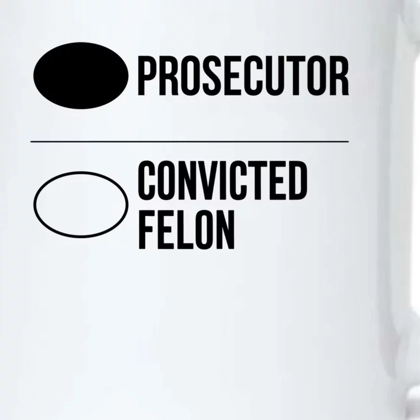 Prosecutor Vs Convicted Felon Pro Kamala 2024 Anti Trump Gift Black Color Changing Mug