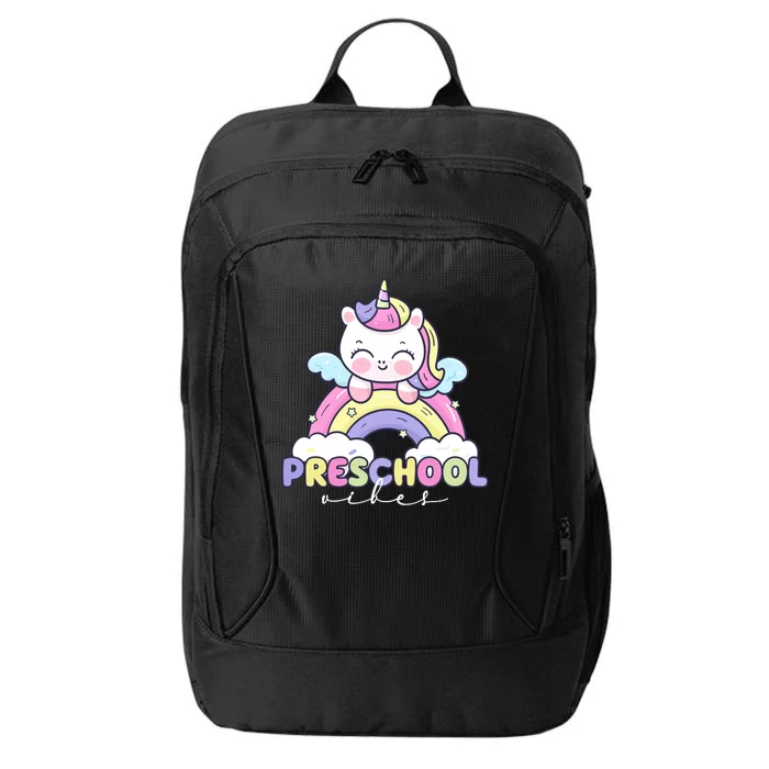 Preschool Vibes Cute Unicorn Pre School City Backpack