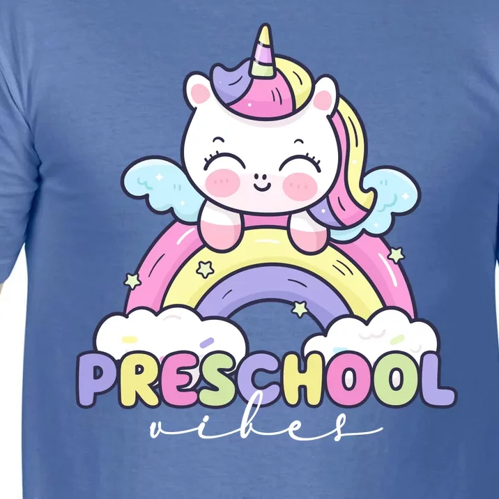 Preschool Vibes Cute Unicorn Pre School Comfort Colors T-Shirt