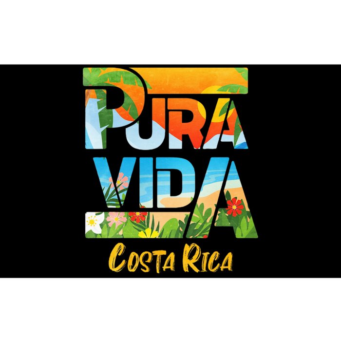 Pura Vida Costa Rica Souvenir Cool Central America Travel Bumper Sticker