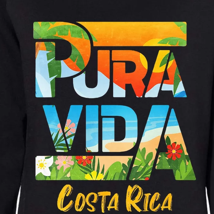 Pura Vida Costa Rica Souvenir Cool Central America Travel Womens California Wash Sweatshirt