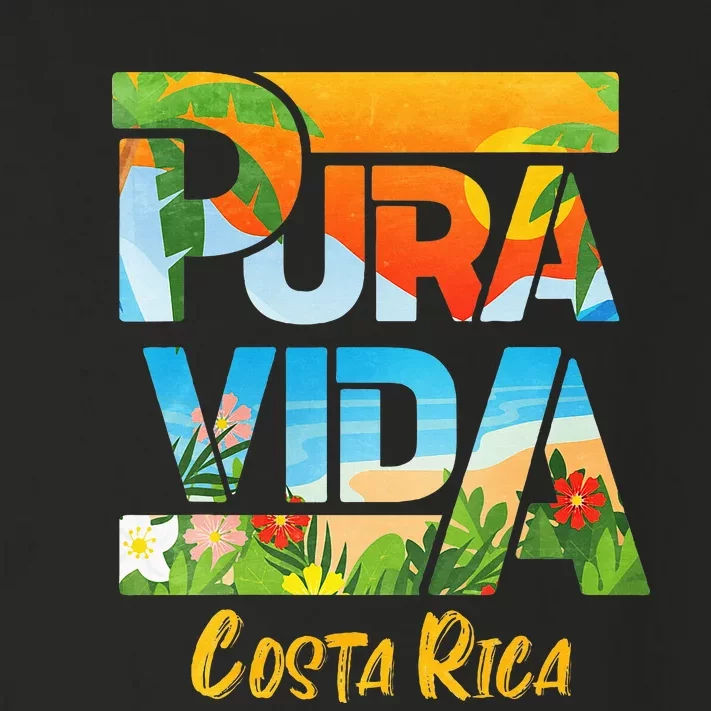 Pura Vida Costa Rica Souvenir Cool Central America Travel Toddler Long Sleeve Shirt