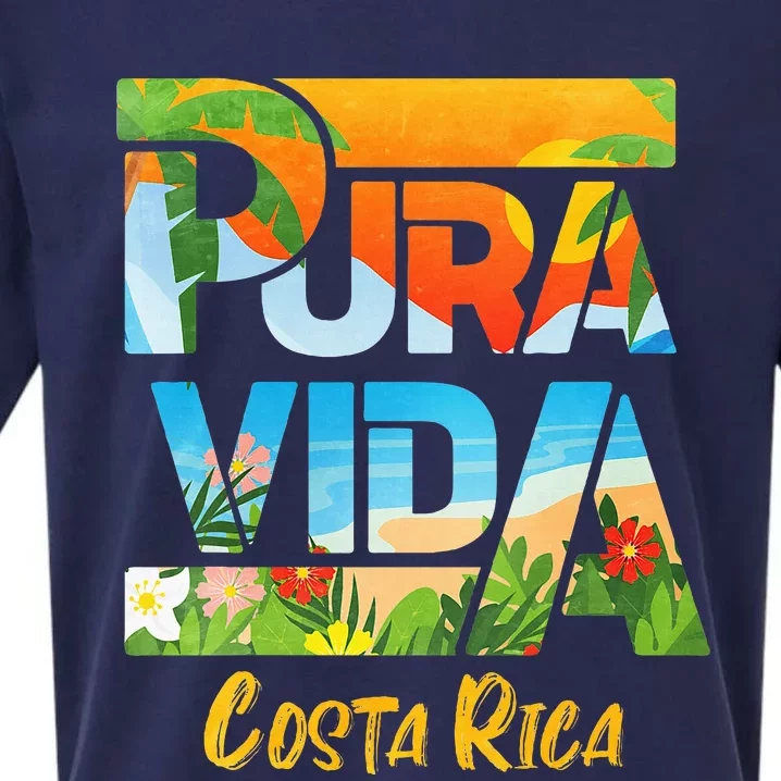 Pura Vida Costa Rica Souvenir Cool Central America Travel Sueded Cloud Jersey T-Shirt