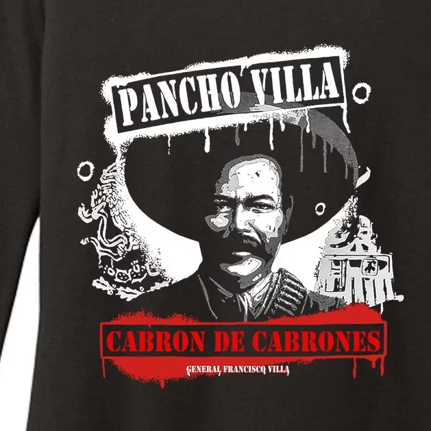 Pancho Villa Cabron De Cabrones Mexican Revolutionar Womens CVC Long Sleeve Shirt