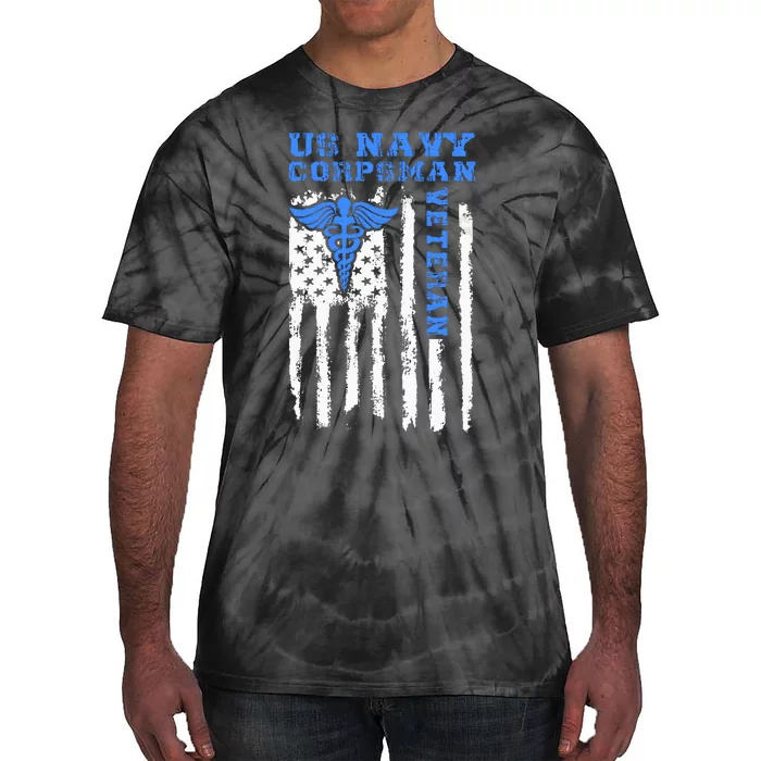 Proud Veteran Corpsman Tie-Dye T-Shirt