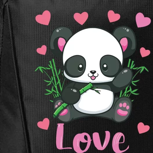 Panda Valentines Day Shirts Hearts Love Women City Backpack