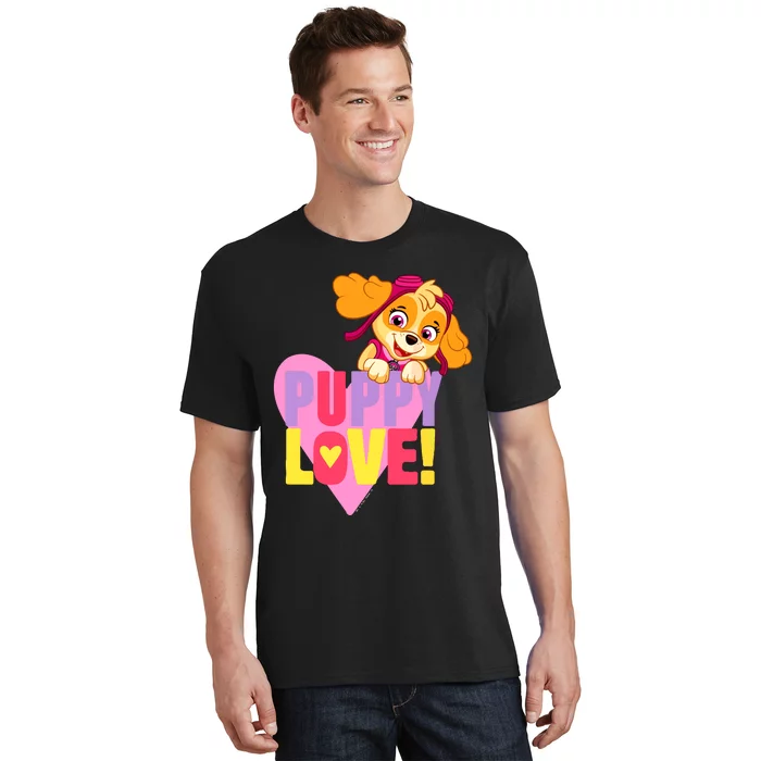 Paw Valentines Day Puppy Love With Skye T-Shirt