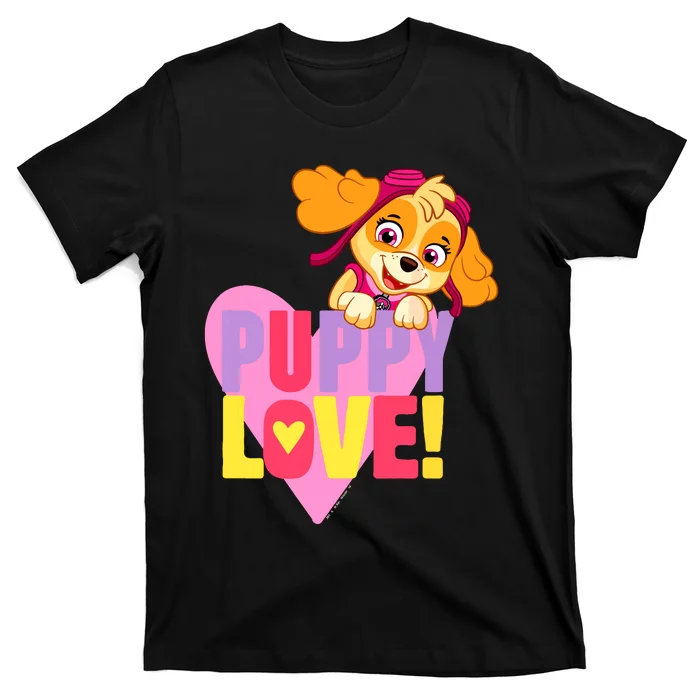 Paw Valentines Day Puppy Love With Skye T-Shirt