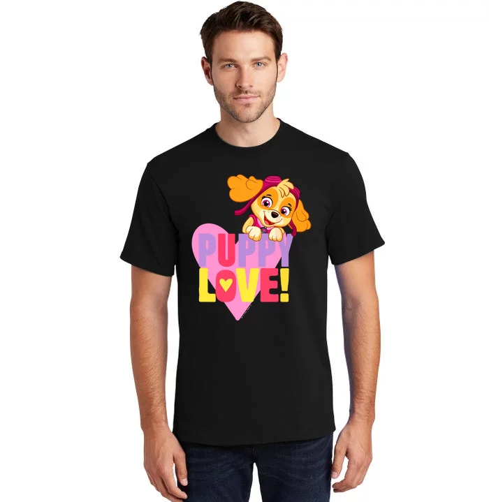 Paw Valentines Day Puppy Love With Skye Tall T-Shirt