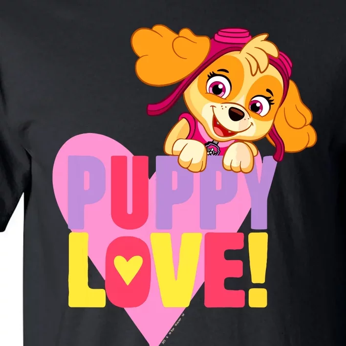 Paw Valentines Day Puppy Love With Skye Tall T-Shirt