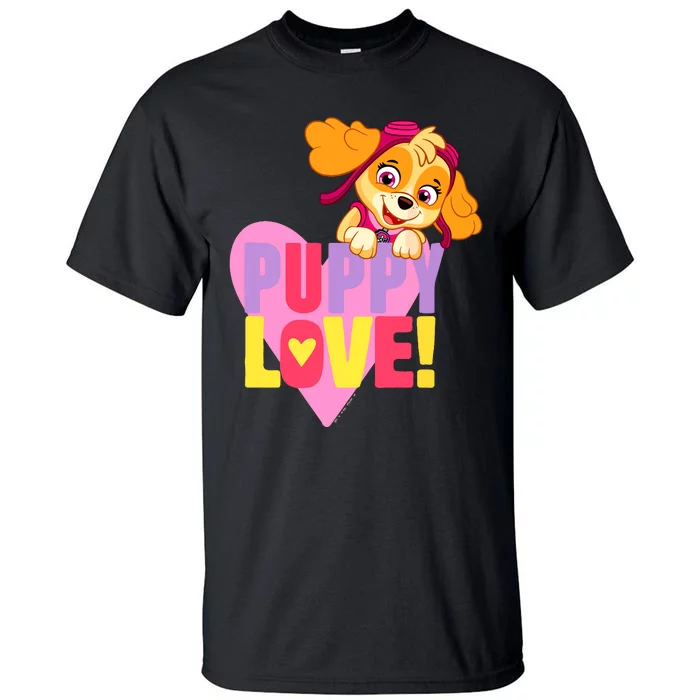 Paw Valentines Day Puppy Love With Skye Tall T-Shirt