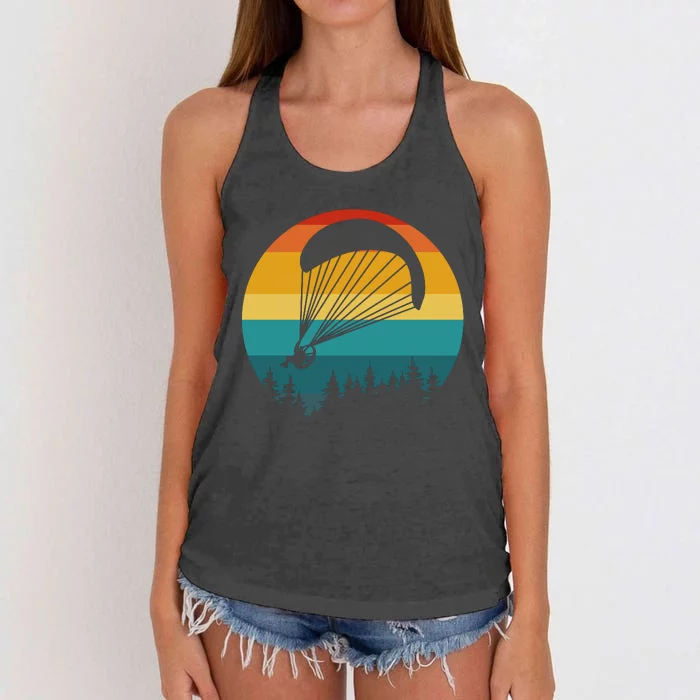 Paramotor Vintage Design Women's Knotted Racerback Tank