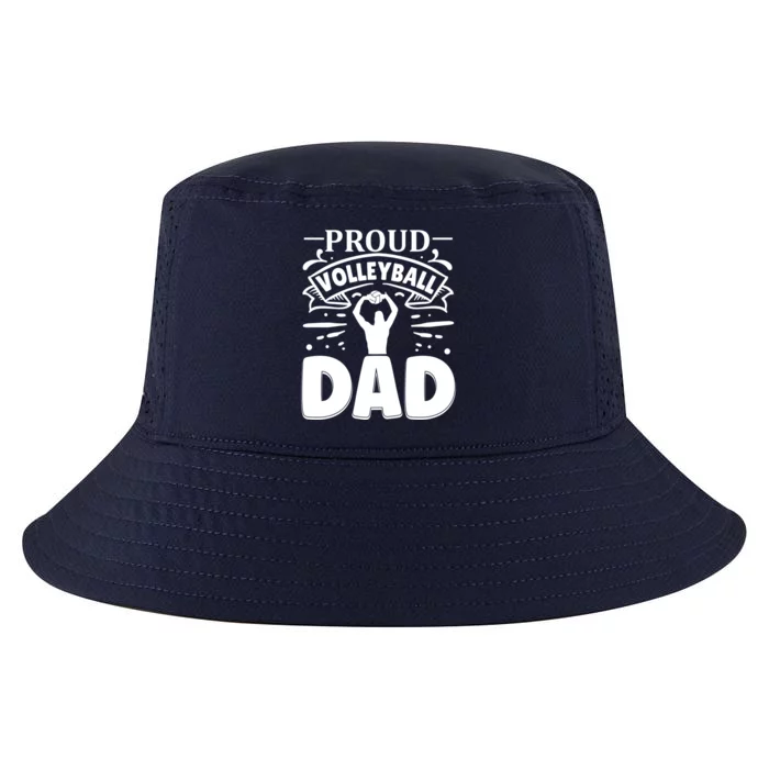 Proud Volleyball Dad Father Cool Hobby Sport Quote Gift Cool Comfort Performance Bucket Hat