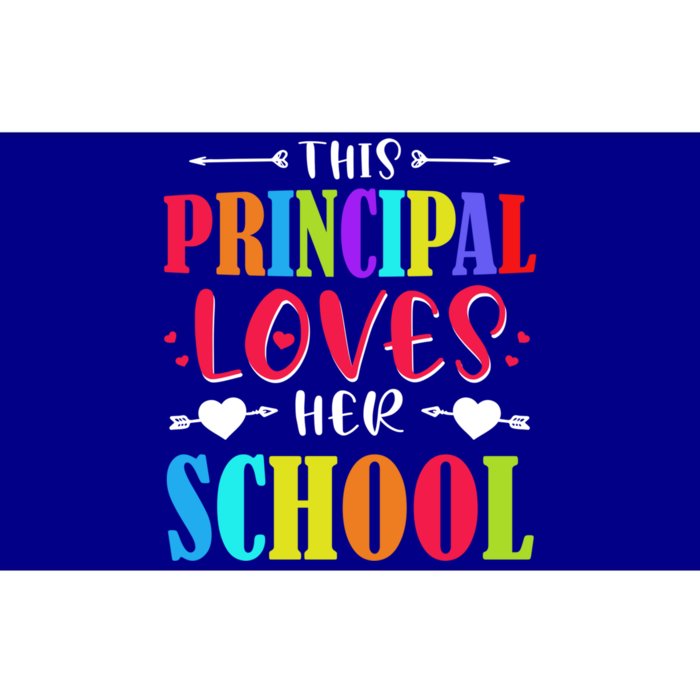 Principal Valentines Day Gift Hearts Loves Her School Great Gift Bumper Sticker