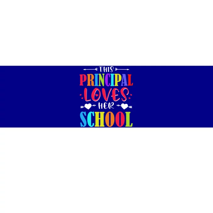 Principal Valentines Day Gift Hearts Loves Her School Great Gift Bumper Sticker