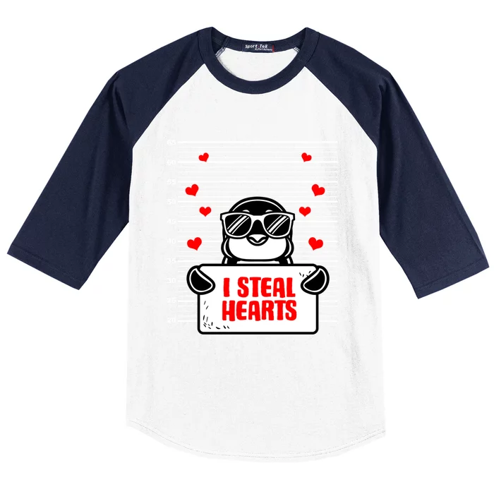 Penguin Valentines Day Animal Bird Lover Penguin Gift Baseball Sleeve Shirt