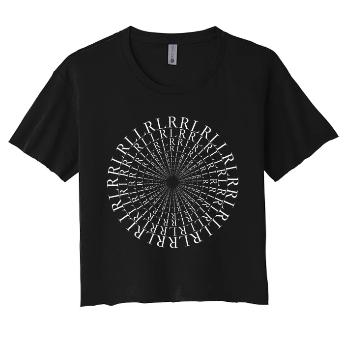 Paradiddle Variations Drummer Women's Crop Top Tee