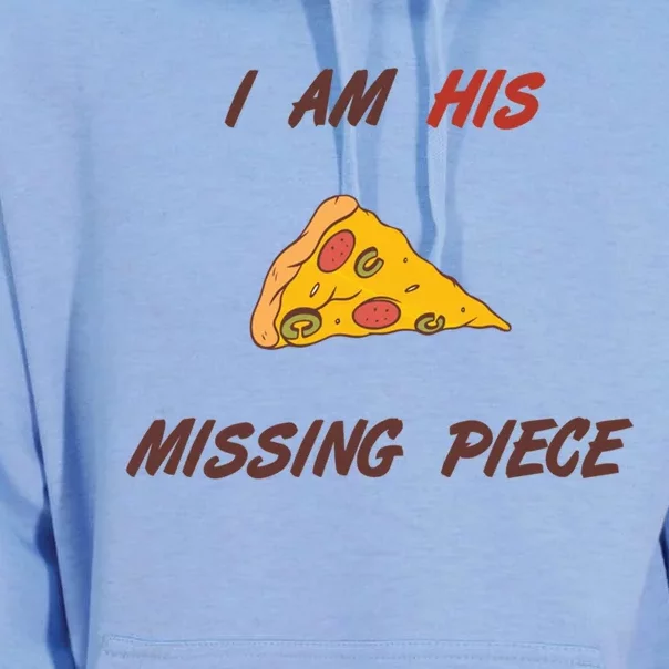 Pizza Valentines Day Wife Partner Missing Piece Gift Great Gift Unisex Surf Hoodie