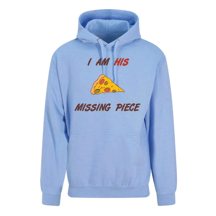 Pizza Valentines Day Wife Partner Missing Piece Gift Great Gift Unisex Surf Hoodie