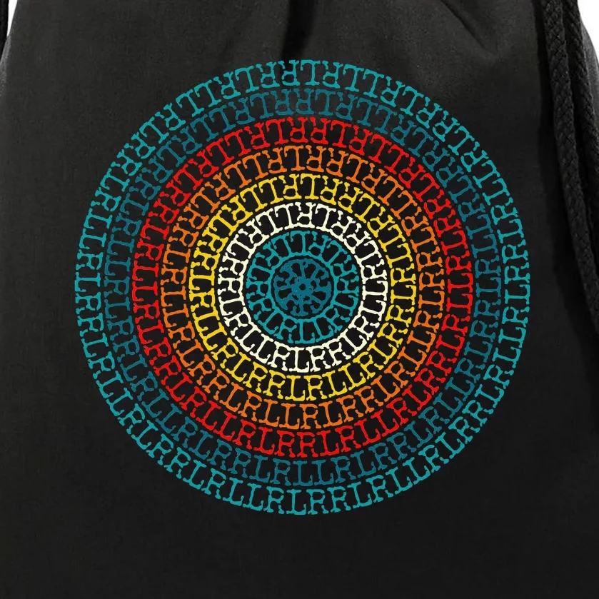 Paradiddle Variations Drummer Drawstring Bag