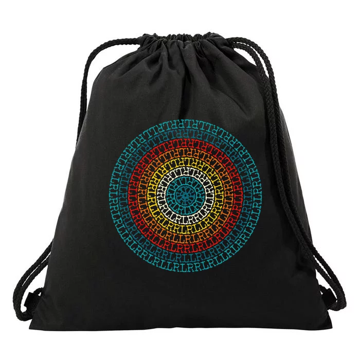 Paradiddle Variations Drummer Drawstring Bag