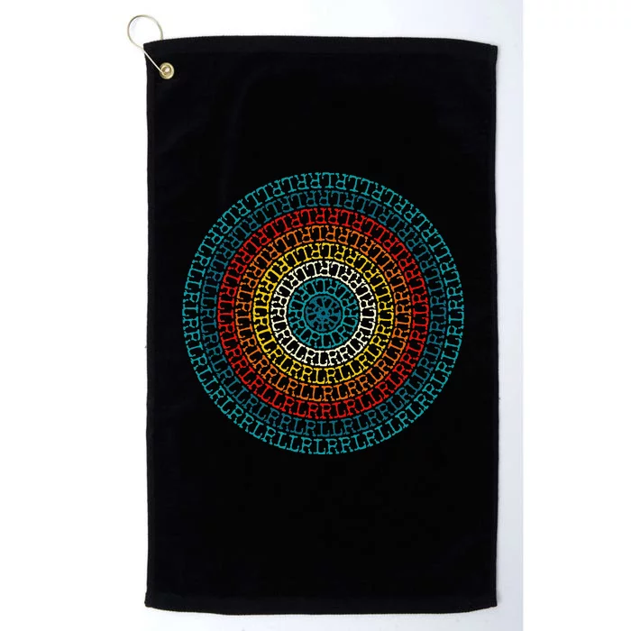 Paradiddle Variations Drummer Platinum Collection Golf Towel