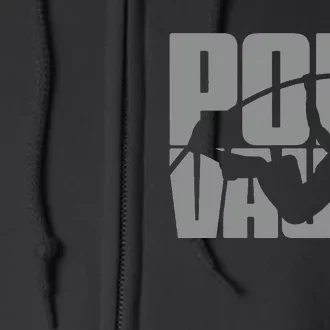 Pole Vault Design for Pole Vaulter Graphic Pole Vault Full Zip Hoodie