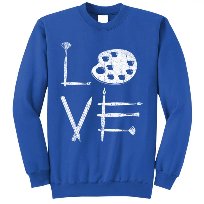 Painter Valentines Day Sketching Painter Gift Drawing Artist Meaningful Gift Sweatshirt