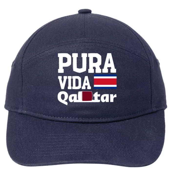 Pura Vida En Qatar 22 Costa Rica 7-Panel Snapback Hat