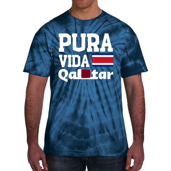 Pura Vida En Qatar 22 Costa Rica Tie-Dye T-Shirt