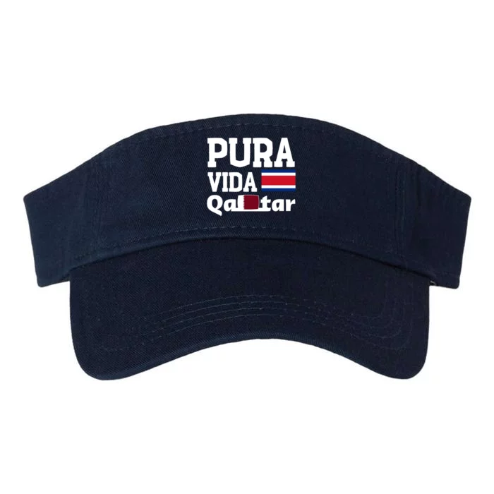 Pura Vida En Qatar 22 Costa Rica Valucap Bio-Washed Visor