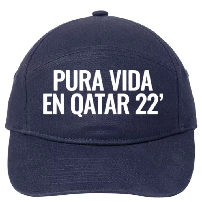 Pura Vida En Qatar 22 Costa Rica 7-Panel Snapback Hat