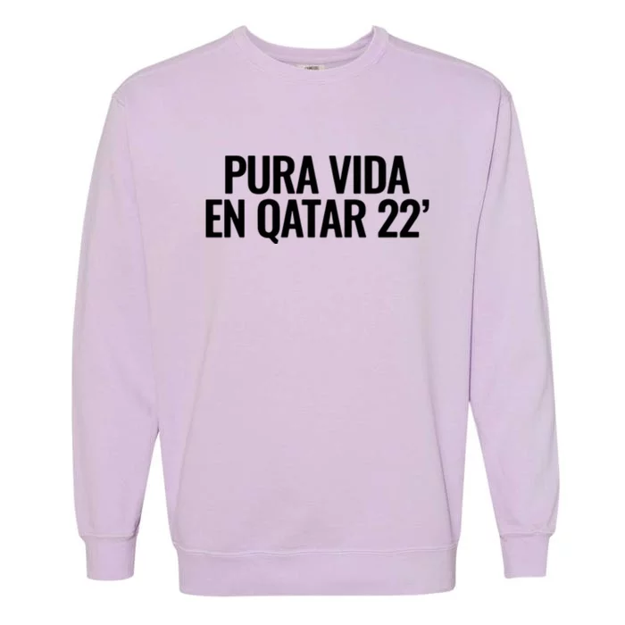 Pura Vida En Qatar 22 Costa Rica Garment-Dyed Sweatshirt