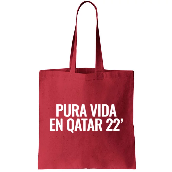 Pura Vida En Qatar 22 Costa Rica Tote Bag