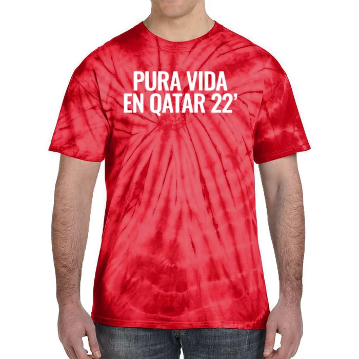 Pura Vida En Qatar 22 Costa Rica Tie-Dye T-Shirt