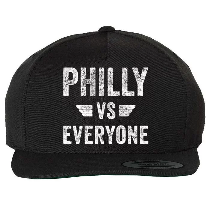 Philly VS Everyone Funny Pennsylvania Wool Snapback Cap