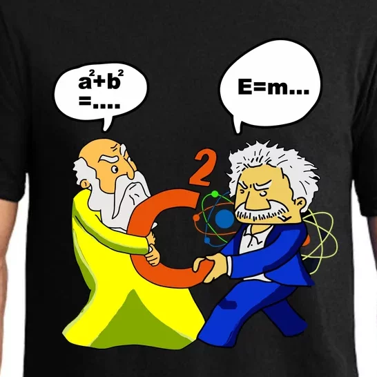 Pythagoras Vs Einstein Funny Math Science Pajama Set