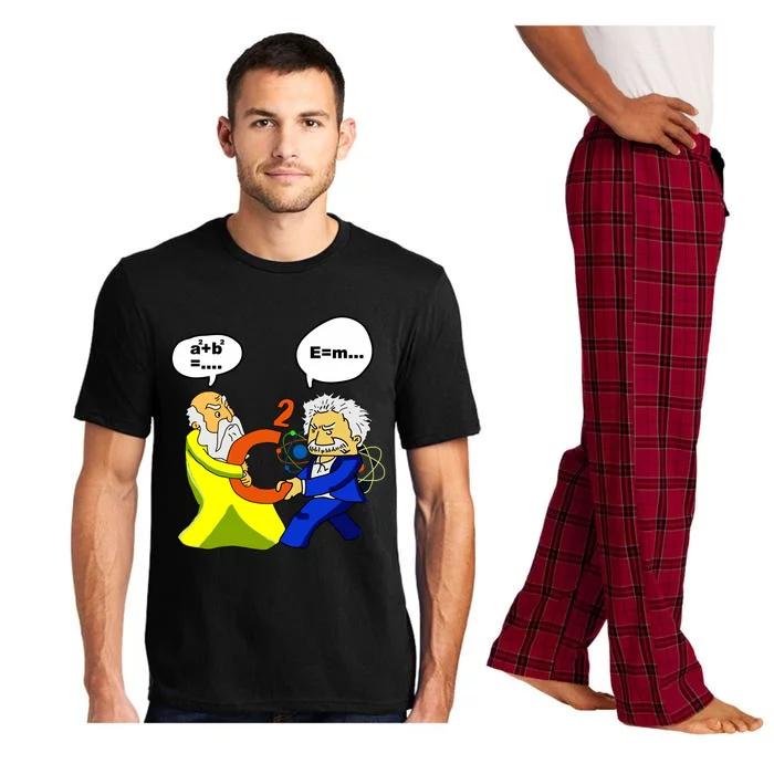 Pythagoras Vs Einstein Funny Math Science Pajama Set