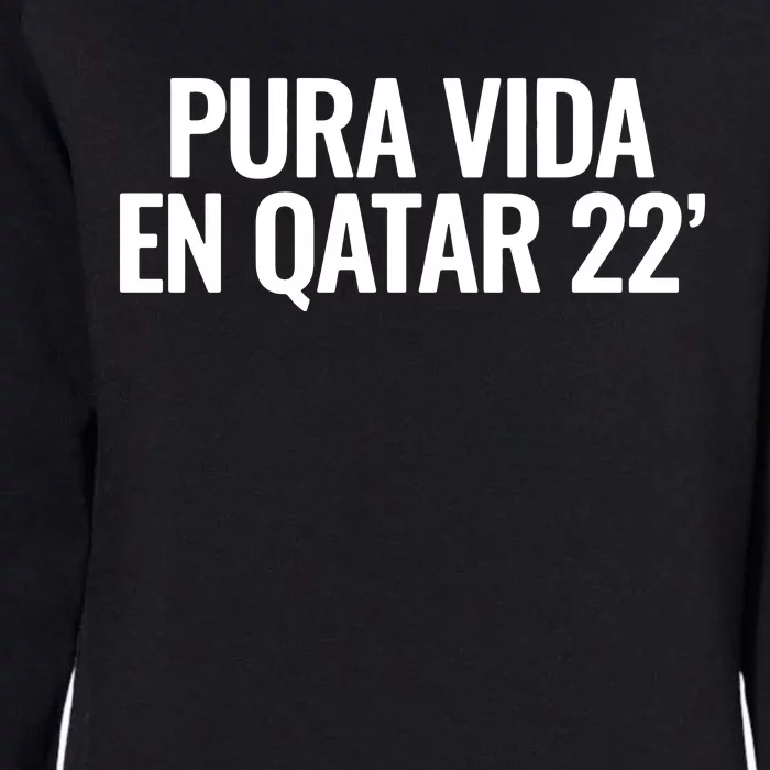 Pura Vida En Qatar 22 Costa Rica Womens California Wash Sweatshirt