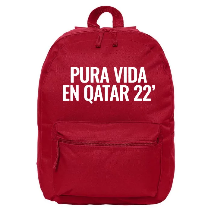 Pura Vida En Qatar 22 Costa Rica 16 in Basic Backpack