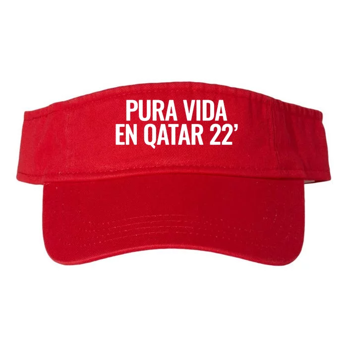 Pura Vida En Qatar 22 Costa Rica Valucap Bio-Washed Visor