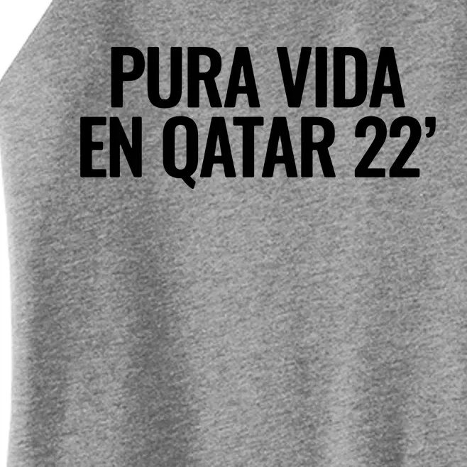 Pura Vida En Qatar 22 Costa Rica Women’s Perfect Tri Rocker Tank