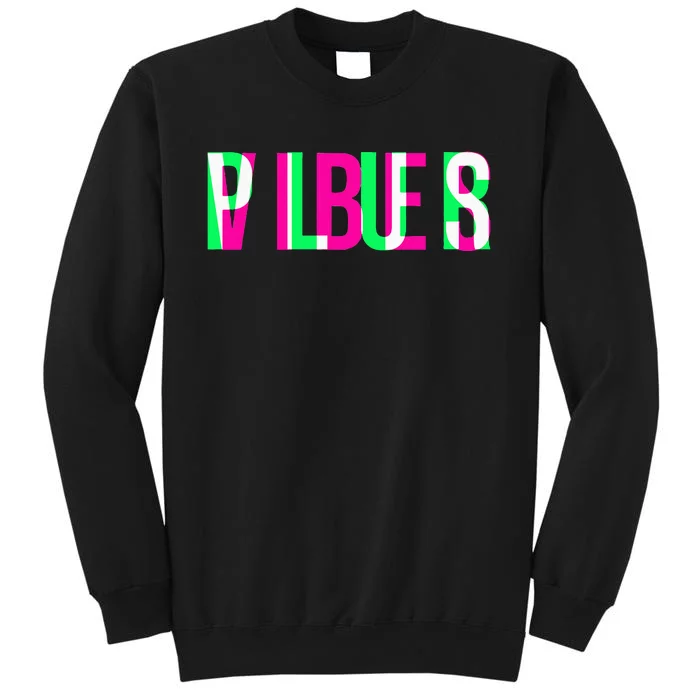 Plur Vibes Edm Rave Optical Illusion Glitch Trippy Raver Sweatshirt