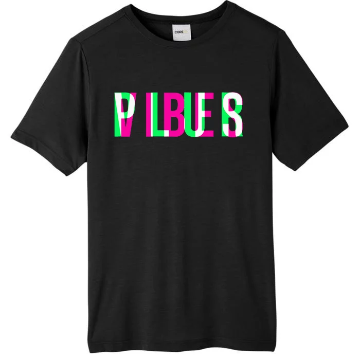 Plur Vibes Edm Rave Optical Illusion Glitch Trippy Raver ChromaSoft Performance T-Shirt