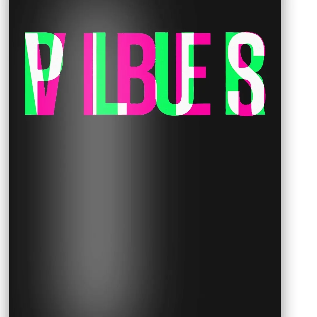 Plur Vibes Edm Rave Optical Illusion Glitch Trippy Raver Poster